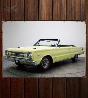 Металлическая табличка Plymouth Belvedere GTX 426 Hemi Convertible